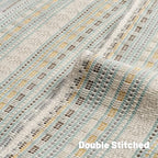 FUTEI Pack of 2 Boho Throw Pillow Covers 20x20 Inch, Yellow Grey - Image 4