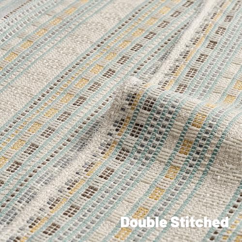 FUTEI Pack of 2 Boho Throw Pillow Covers 20x20 Inch, Yellow Grey - Image 4