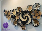 Handwoven African Basket Bowl for Fruits Wall Decor 12in diameter - Image 6