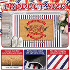 Moucuny 2 Pcs 4th of July Coir Door Mat Outdoor, Patriotic Non-Slip Decor - Image 4