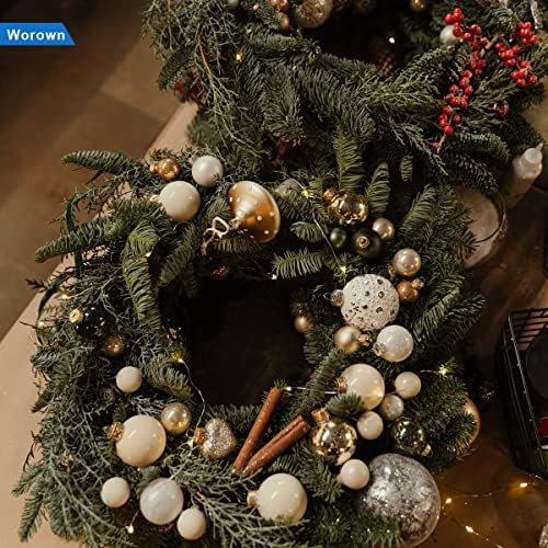 Worown 6 Pcs 10 Inch Natural Grapevine Wreaths, Vine Branch Wreath, Rattan Wreath for DIY Christmas Craft, Front Door Wall Hanging, Wedding and Party Decors - Image 4