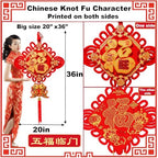 99 Pcs Chinese New Year Decorations 2026 Red Chinese Knot Set and Chinese Couplet with Chinese Knot Pendant Hanging Ornaments for Lunar New Year of The Horse Home Decor - Image 2