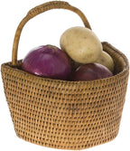 KOUBOO La Jolla Rattan Wall Storage Basket, Small Hanging Organizer, Brown - Image 5