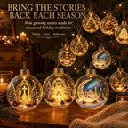 Glowing Christmas Story Ornaments, 9-Piece Light Up Mini Scene Set (Set C) - Image 7