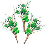 Factory Direct Craft St. Patrick's Day Shamrock Pip Berry Picks and Garland Set - Irish Lucky Clovers and Berries Arrangement for Ireland Saint Paddy's Decorations (Includes 3 Stems and 1 Garland) - Image 6
