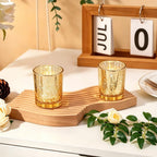 DARJEN 24 Pcs Gold Tea Lights Candles Holders for Wedding Centerpieces - Image 2