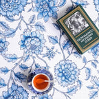 ISAENNE Designer French Linen Table Runner,87"x12"-BlueWilow - Image 6