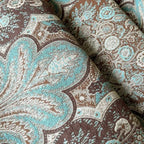 Dining Table Runner 48" Teal Brown with Tassels for Small Coffee Console - Image 4