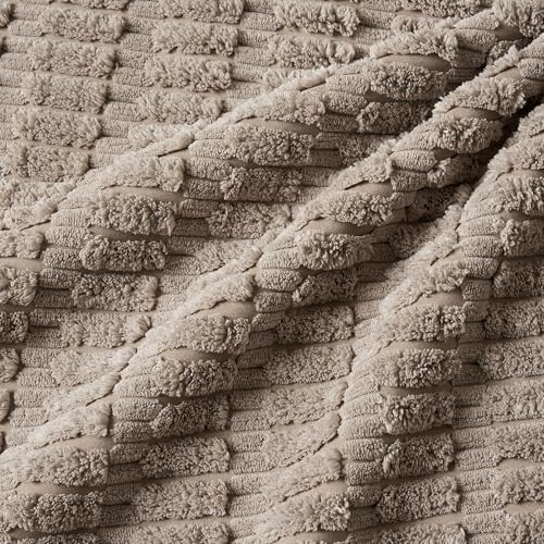 MIULEE Pack of 4 Decorative Throw Pillow Covers 20x20 Inch Light Brown - Image 4