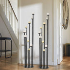 Black Floor Candelabra Centerpiece,Metal Candle Holders for Halloween Decor - Image 4