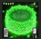 St Patricks Day Decorations 355 FT 900 LED Green Lights, Extra Long Outdoor String Lights Waterproof, Timer & Memory, 8 Modes Dimmable Plug in Fairy for Outside Tree Patrick's Day Decor by JIXXULVU