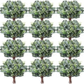 Janinka 90 Pcs Artificial Seeded Eucalyptus Stems Mixed Greenery by Janinka
