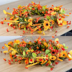 Fall Wreath for Front Door 26 inch Autumn Sunflower Harvest Outdoor - Image 7