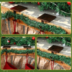Zhengmy 6 Pcs 2 in 1 Fireplace Stocking and Garland Hangers Heavy Duty Metal Christmas Stocking Holder for Mantle, Two Hooks Hangers for Garland Balls Fireplace Xmas Holiday Party Decoration (Bronze) - Image 5