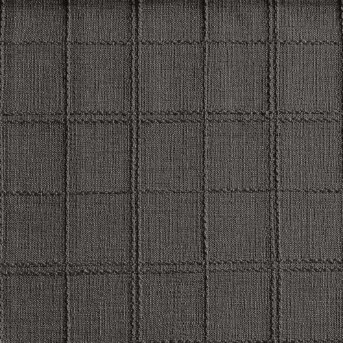 ZeeMart Linen Checked Farmhouse Placemats Set of 6, Charcoal 13x19in - Image 4
