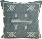 Indian Cotton Cushion Cover Sabra Kilim Pillow Cover Designer Decorative Sofa 18x18 Inche Handwoven Cushion Case for Farmhouse Home Decor Spring Decorative Pillow (Pattern 10) by Unknown