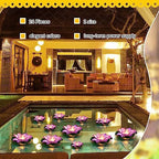 Liliful LED Floating Lotus Lantern Diwali Pool Pond Decor Purple 3.94&5.91" - Image 6