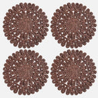 Circorn 13.8 Inch Round Woven Placemats Set of 4 by TIHODA