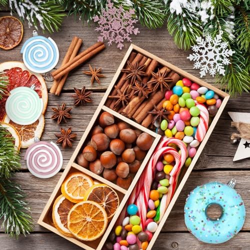 Halloscume 48 Pcs Christmas Tree Ornament Dessert Cupcake Candy, Vivid - Image 5