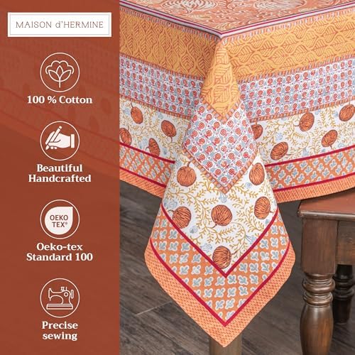 Maison d' Hermine Table Cloth Square Table Reusable 100% Cotton 54"x54" - Image 2