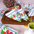 FINGERCRAFT Cloth Napkins Set of 12 Cotton Linen, 20x20 in, Persian Flora - Image 4