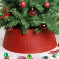 Blissun Christmas Tree Ring, 28.5" Plastic Christmas Tree Collar, Christmas Tree Skirt for Artificial Christmas Trees Decoration (Extra Large, Red) by Blissun