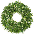 26 Inch Large Greenery Eucalyptus Boxwood Wreaths Artificial Easter Summer Spring Wreaths for Front Door Outdoor All Season Spring Decorations for Home Porch Room Window Wall Farmhouse (Berries) by HomeDecor