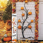 Happy Fall Y'all Wooden Porch Sign 47" Thanksgiving Large Welcome Porch Sign for Pumpkin Sign Autumn Home Front Door Yard Party Decor - Image 7