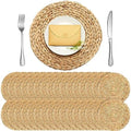 Tanlade 30 Pcs 13.8 Inches Woven Round Placemats, Water Hyacinth Dinner by Tanlade