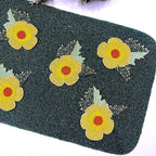 Enliven Handmade Beaded Table Runner, 13x36 Inches Lightweight Decorative Table Runner, Perfect for Dining/Wedding/Party/Everyday Use & Easy to Clean, Elegant Floral Beaded Runner - Image 2