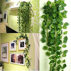 Unilove 168 feet Fake Foliage Garland Leaves Decoration Artificial Greenery Ivy Vine Plants for Home Decor Indoor Outdoors (Artificial Scindapsus Leaves) - Image 5
