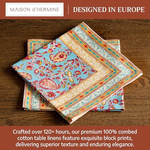 Maison d' Hermine Cloth Napkins Set of 4 100% Combed Cotton (20" x 20") - Image 3
