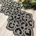 Enliven Handmade Beaded Table Runner, 13x36 Inches Lightweight Decorative Table Runner, Perfect for Dining/Wedding/Party/Everyday Use & Easy to Clean, Elegant Beaded Runner by Enliven