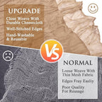 Cheesecloth Table Runner 10FT 12Pcs Nude Boho Gauze Rustic Sheer Runners - Image 4