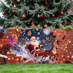 16x7Ft Christmas Garage Door Cover, Garage Door Christmas Decorations, Large Garage Door Xmas Cover, Xmas Banner Decorations for Party,Home,Outdoor,Indoor - Image 5