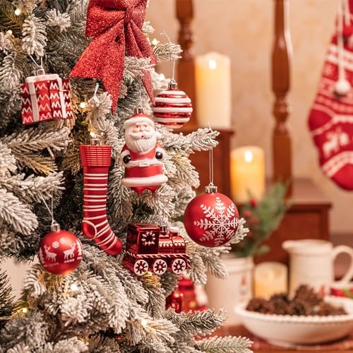 Valery Madelyn 155ct Christmas Ball Ornaments Tree Decorations Set - Image 2