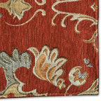 Extra Luxury Dinner Placemats Set of 6,with Vintage Damask Jacquard Design for Dining Room,Living Room,Home Decor,Elegant Beaded Tapestry (X-Red, 6 Piece 13×18 Placemats) - Image 3