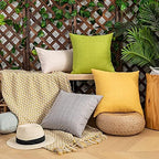 Kevin Textile Outdoor Waterproof 26”x26” Pillow Covers 2 Pack, Green - Image 6