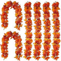 PARTY JOY 6PCS Orange Leaf Garland, 5.6Ft Halloween Garland Artificial Maple Leaf Autumn Hanging Fall Vines Thanksgiving Decorations Fall Decor by Unknown