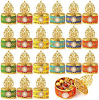Indian Return Gifts Boxes, Diwali Candy Favor, Multicolor, 24 Pcs by Ferrochef