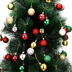 Boao 96 Pcs Mini Christmas Balls Tree Ornament, Classic, 1.57 Inch - Image 2