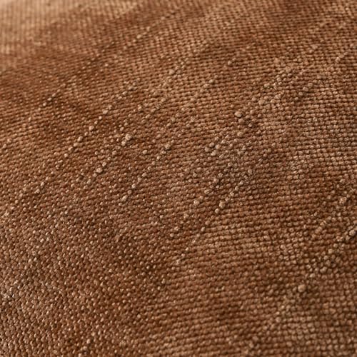 Set of 4 Soft Textured Decorative Throw Pillow Covers 20x20 Inch Cozy Farmhouse Cushion Cover Square Accent Pillow Cases for Bed Couch Sofa Living Room, Brown - Image 4