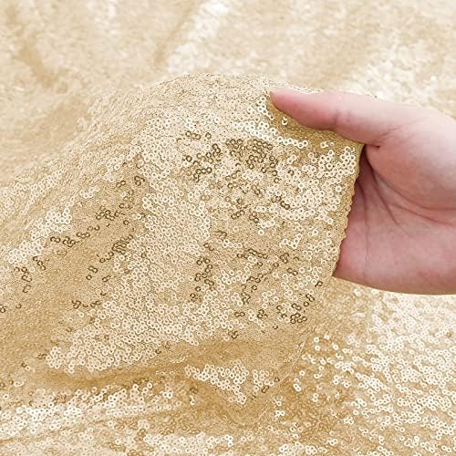Sugargirl 10 Packs 12 x 72 inches Sequin Table Runner, Glitter Champagne Table Runner for Birthday Party Supplies Wedding Holiday Celebration Event Decorations - Image 4