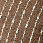 Foindtower Decorative Striped Boucle Throw Pillow Covers 24x24 Inch Brown - Image 2