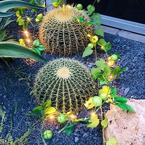 Artificial Watermelon Flower Vine with String Lights,Watermelons Garland Light Battery Powered for Indoor Bedroom Wedding Home Garden Decoration - Image 7