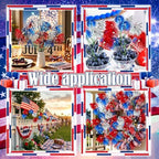 Thiccywoov 10 Pcs 4th of July Decorations Patriotic Firework Picks 15.75 '' Red White and Blue Patriotic Floral Picks 250th Anniversary Firework Stems for Vase Filler Independence Day Home Party Decor - Image 5
