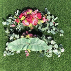 Wedding Arch Flowers 30 Inch Rustic Artificial Floral Swag Decor - Image 5
