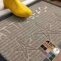 GORILLA GRIP WeatherMAX Door Mat, Indoor Outdoor Use, 35x23, Beige Beach by GorillaGrip
