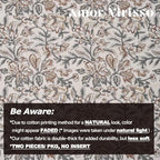 Amor Virisso Floral Throw Pillow Covers 20x20 Set of 2 Vintage Block Print Pillow Covers Decorative Pillow Covers Couch Pillows for Living Room Farmhouse Accent Sofa Pillows, Green/Sand - Image 6