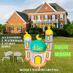 Eid Gift Inflatable Masjid Decoration with LED Lights - Indoor/Outdoor Electric Blow-Up Yard Décor, 40" Tall (Masjid Model) - Image 2